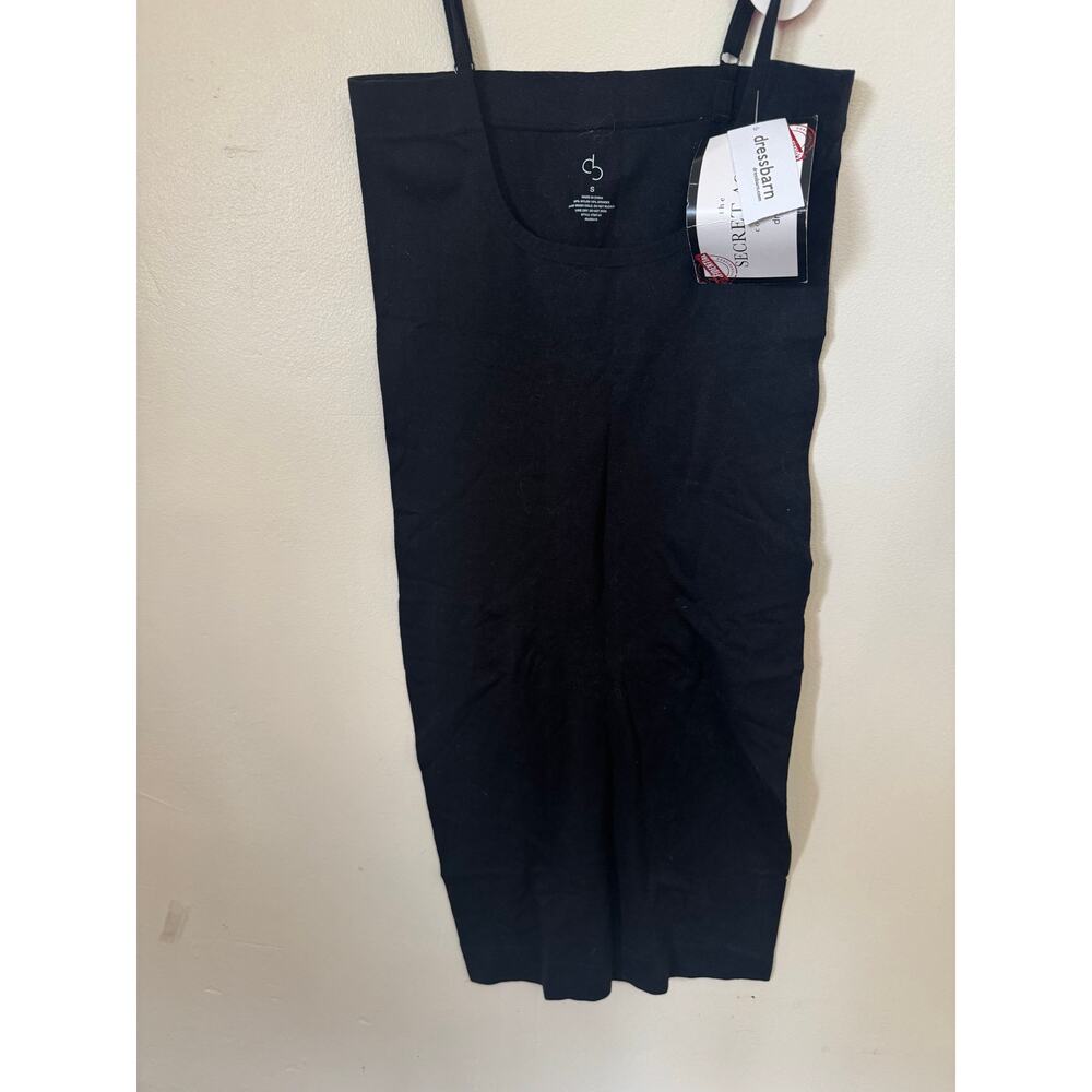 NWT Secret Agent Dressbarn Black Shaping Slip Size S Slimming Bodycon